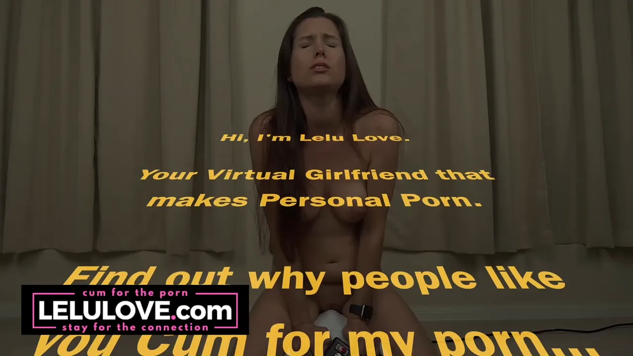 Brunette Lelu Love teases herself to a big orgasm with her Sybian toy