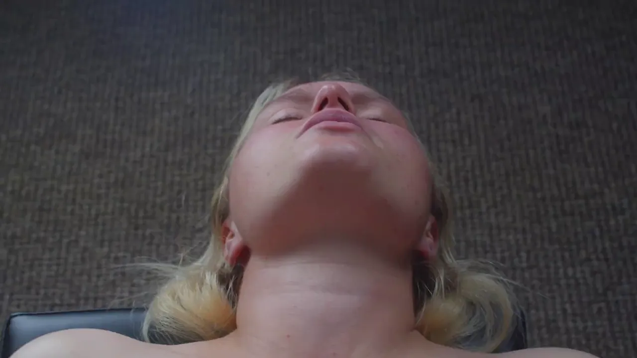 British girl films herself squirting on her stomach while a friend fucks her