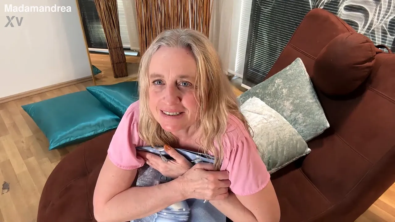 Madam Andrea films herself using a huge dildo to cause prolapse in solo masturbation