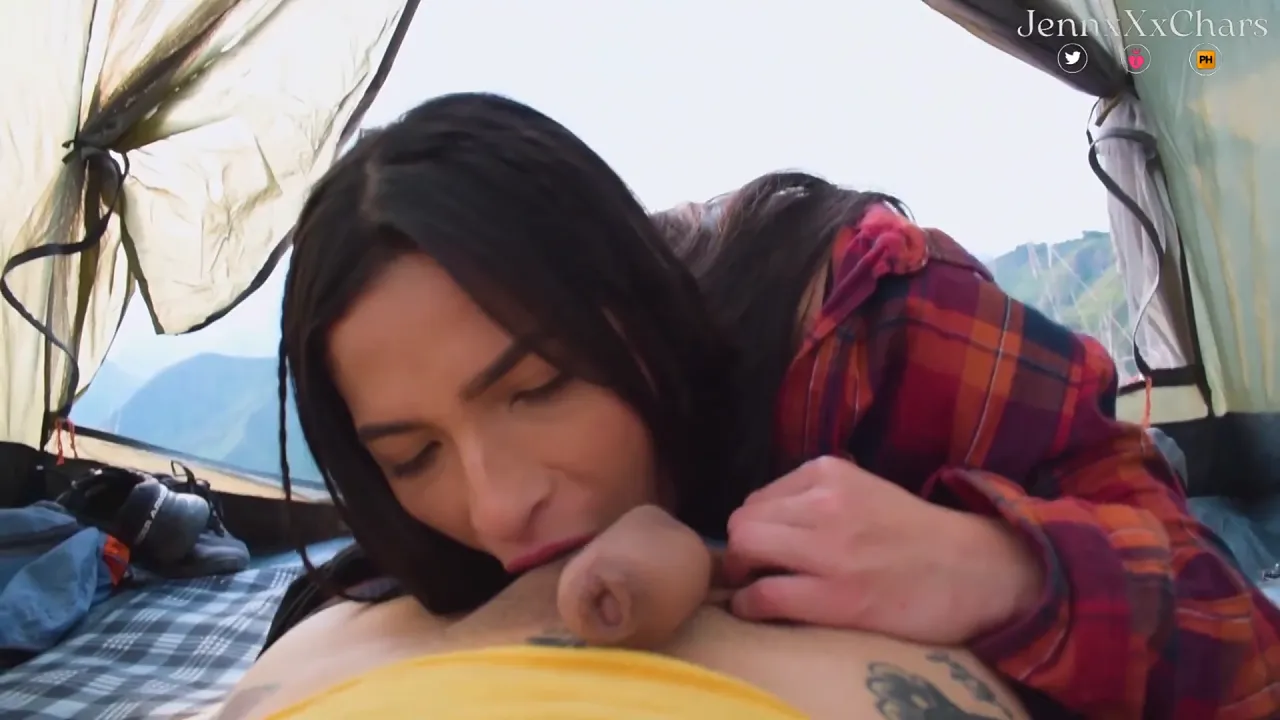 JennxXxChars films her big Latina ass as she wanks to orgasm while camping in the