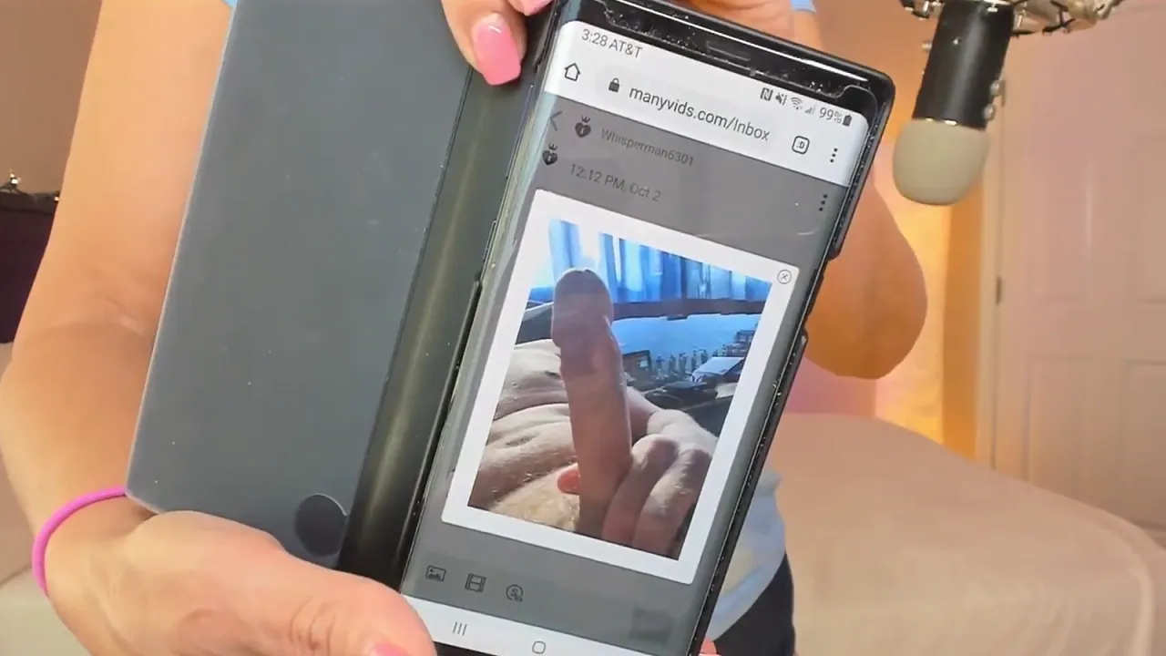 Blonde MILF rates dick-pics and strips on webcam solo