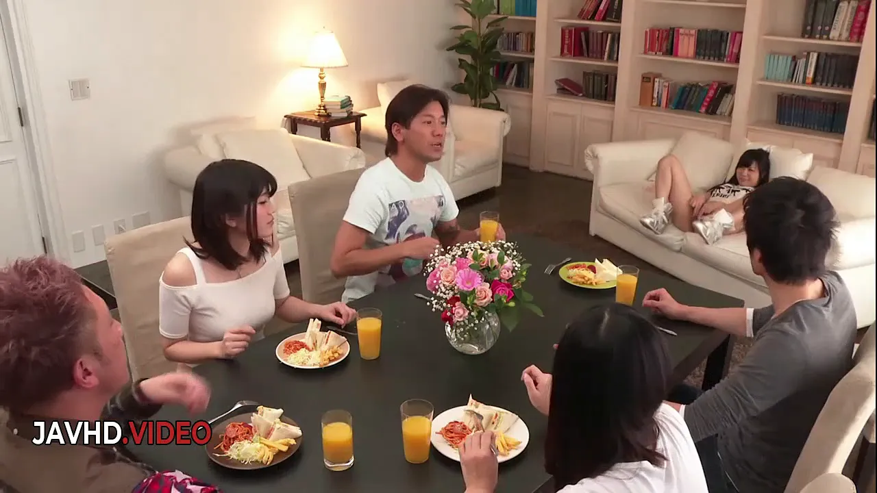 Japanese girls masturbate with toys in hardcore group sex