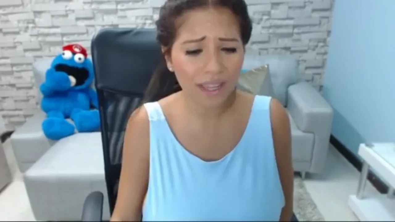 Brunette Latina solo masturbation with big tits and toys