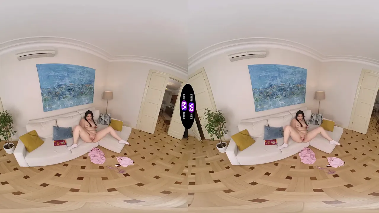 Amelia Ost finger fucks her wet pussy while studying math