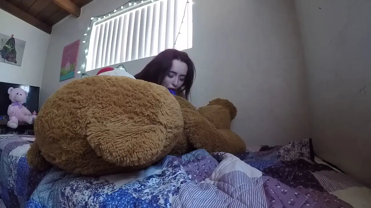 Ginger webcam girl wanks with adult toys, showing her perky tits