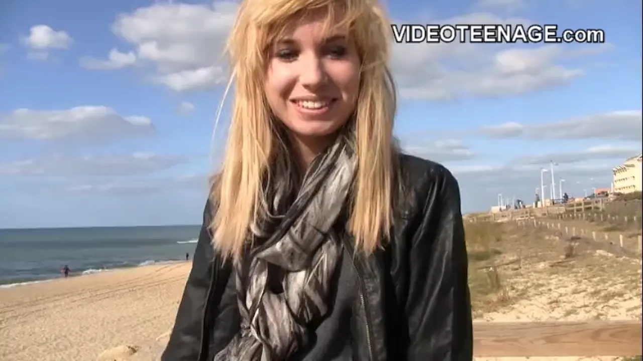 Blonde girl attends adult film audition