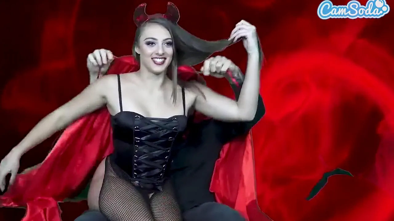 Brunette with big tits plays dirty devil and gets cummed in her hairy panties