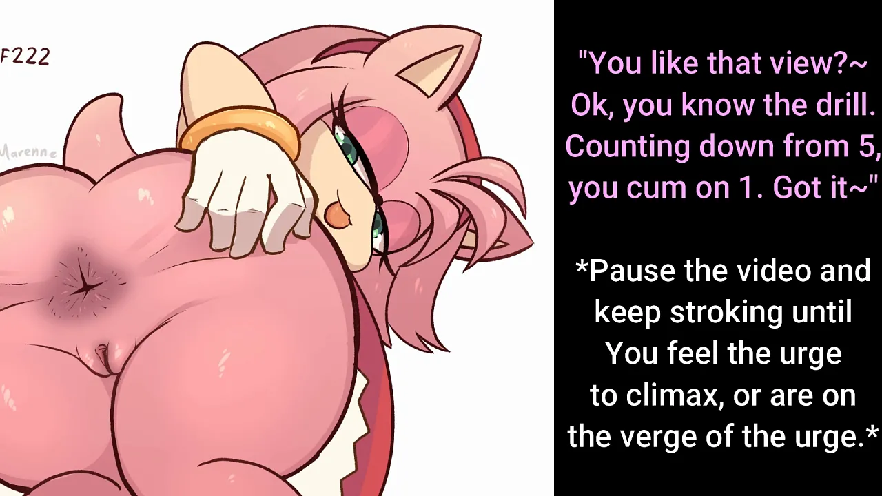 Amy Rose fingers her asshole and masturbates while talking dirty
