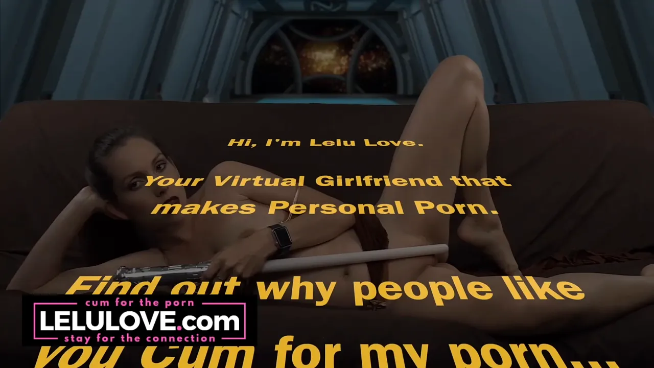 Brunette babe Lelu Love plays masturbation JOI challenge game in cosplay solo